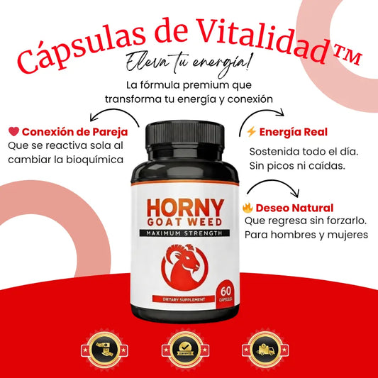 CÁPSULAS DE VITALIDAD™ - Suplemento Premium para hombres y mujeres 40+